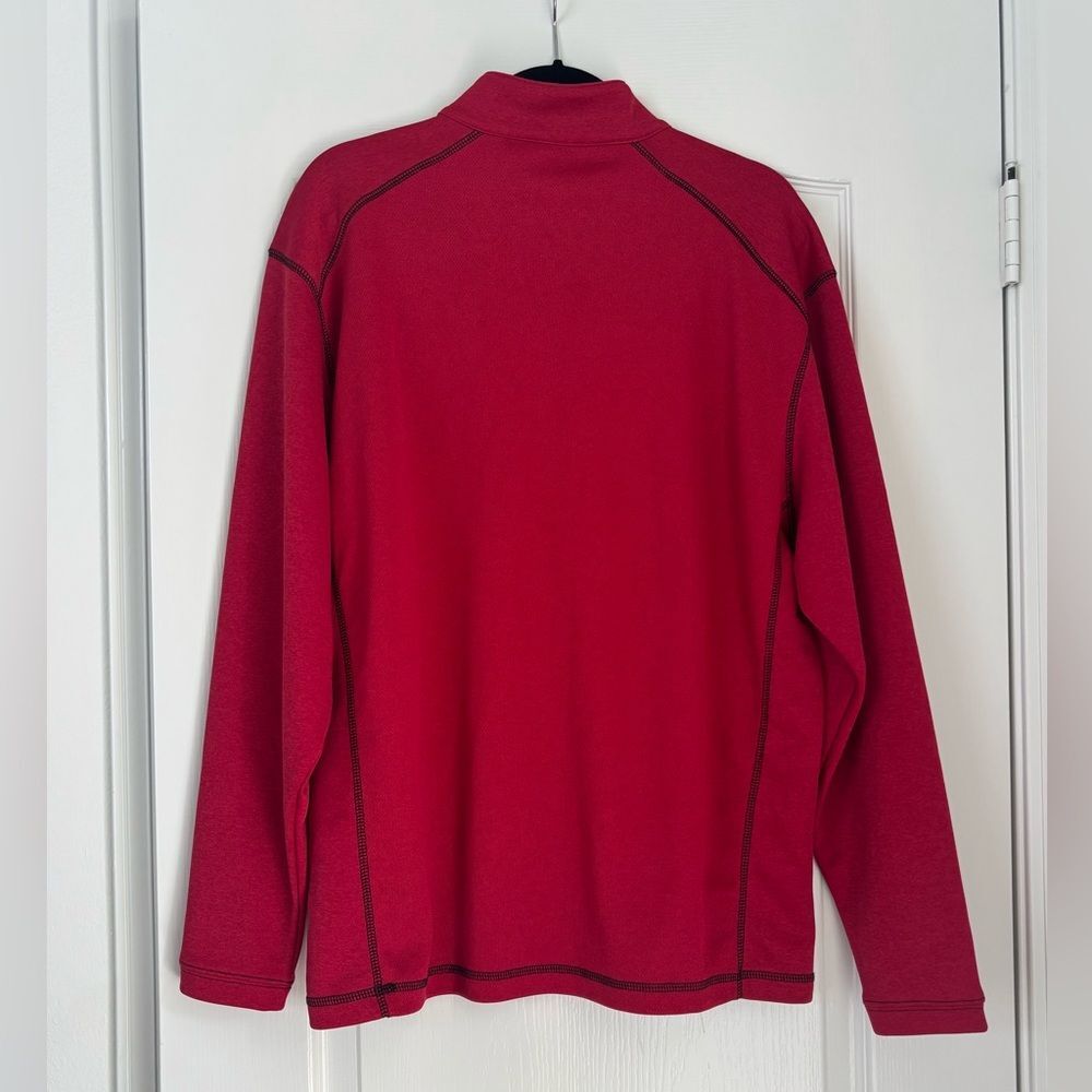 Pebble Beach Vibrant Red Performance Pullover Lar… - image 2